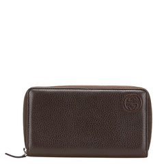 グッチ インターロッキングG 長財布 328318 ブラウン レザー レディース GUCCI 【中古】