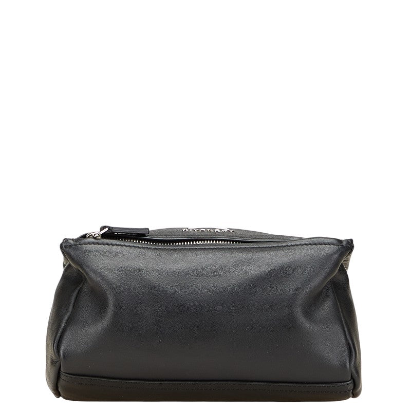 ジバンシー スター ポーチ クラッチバッグ セカンドバッグ ブラック ホワイト レザー レディース Givenchy 【中古】