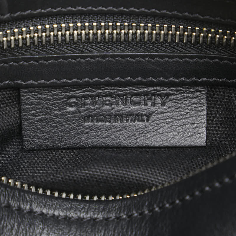 ジバンシー スター ポーチ クラッチバッグ セカンドバッグ ブラック ホワイト レザー レディース Givenchy 【中古】