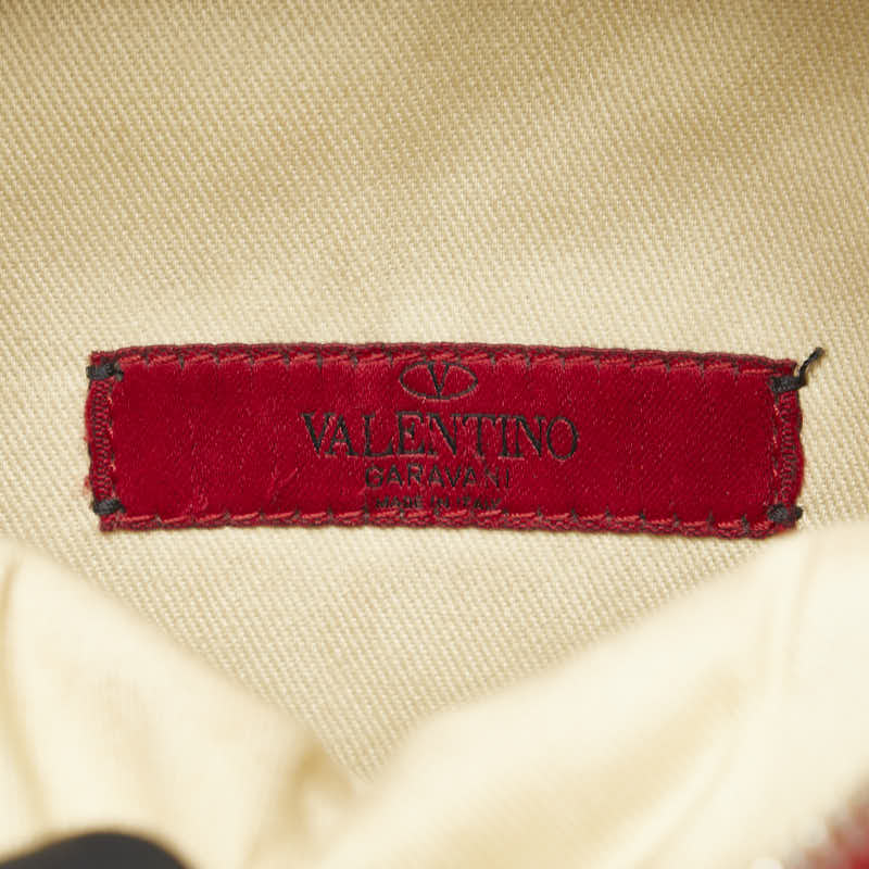 ヴァレンティノ ロックスタッズ リュック バックパック レッド レザー レディース VALENTINO 【中古】