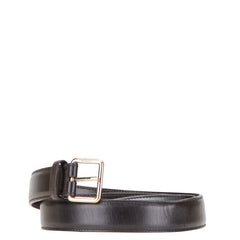 グッチ ベルト 85.34 161374 ブラウン レザー メッキ レディース GUCCI 【中古】