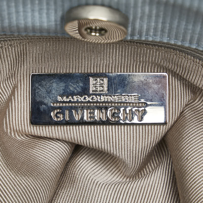 ジバンシー ハンドバッグ ライトブルー キャンバス プラスチック レディース Givenchy 【中古】