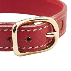 エルメス 首輪 ドッグカラー 犬用 レッド ブラウン クシュベル レディース HERMES 【中古】