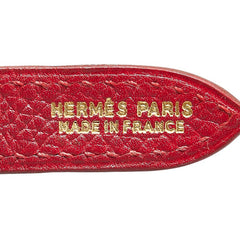 エルメス 首輪 ドッグカラー 犬用 レッド ブラウン クシュベル レディース HERMES 【中古】