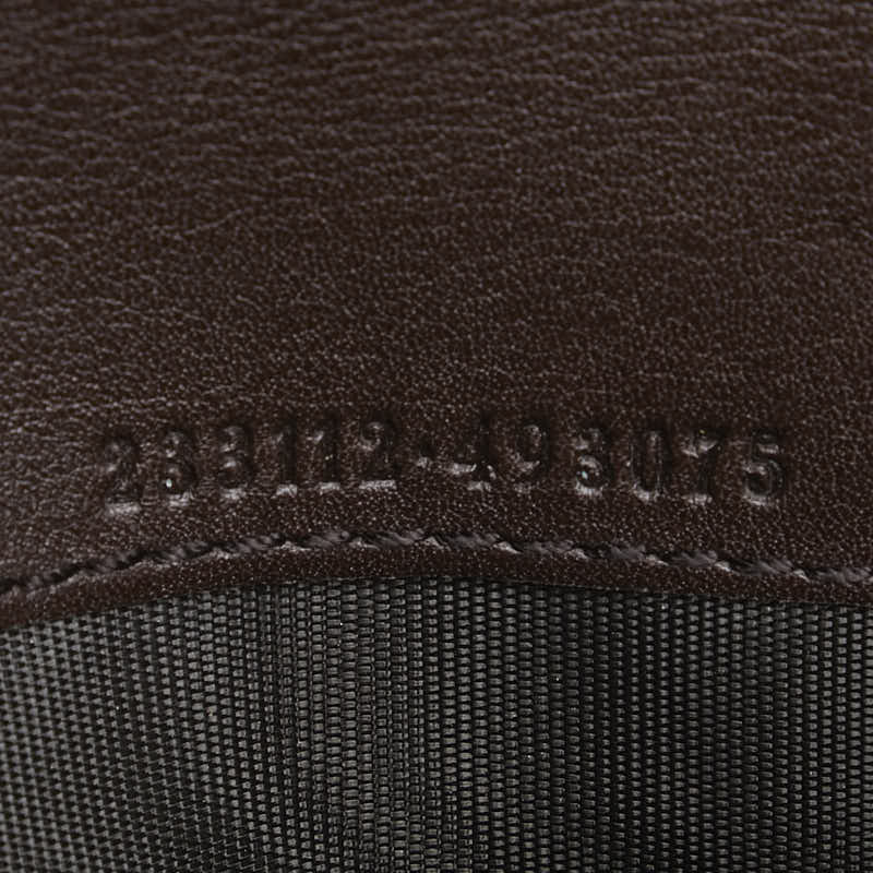 グッチ グッチシマ ロゴプレート 長財布 233112 ブラウン レザー レディース GUCCI 【中古】