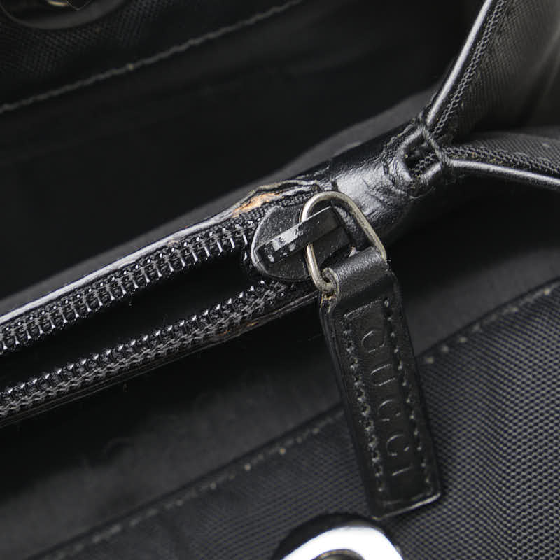 グッチ バンブー ハンドバッグ 002 1016 ブラック ナイロン レディース GUCCI 【中古】