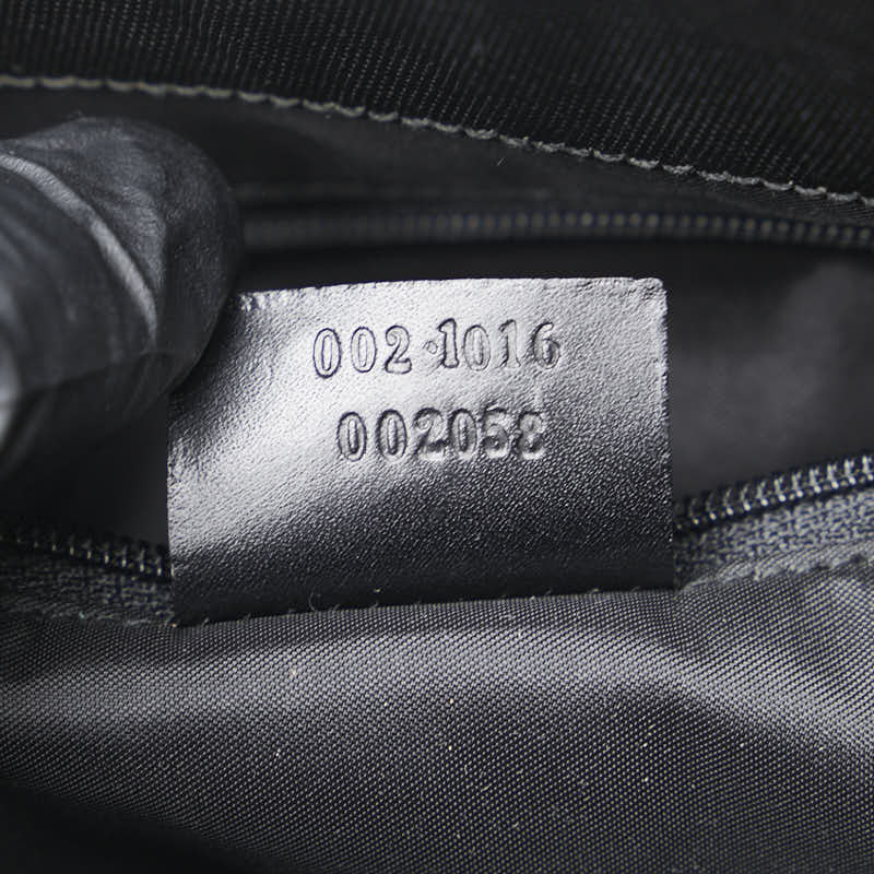 グッチ バンブー ハンドバッグ 002 1016 ブラック ナイロン レディース GUCCI 【中古】
