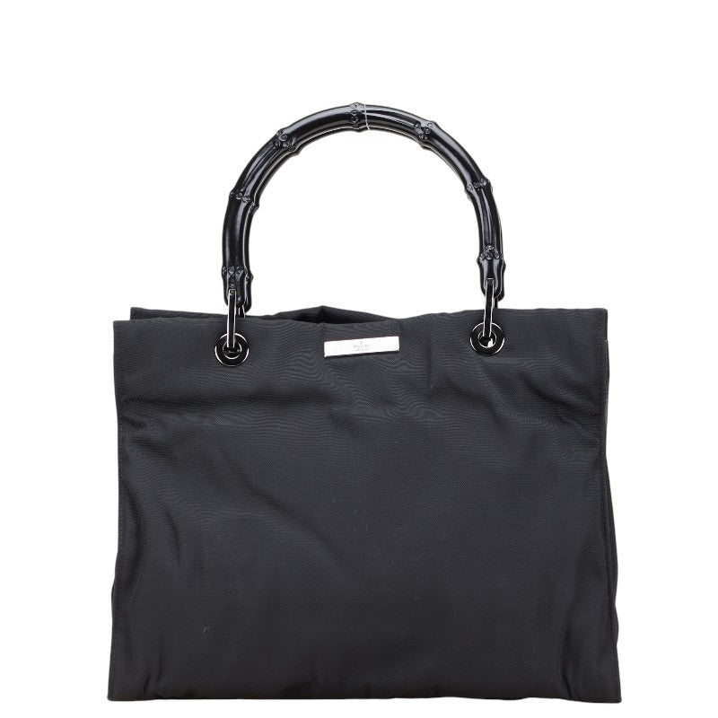 グッチ バンブー ハンドバッグ 002 1016 ブラック ナイロン レディース GUCCI 【中古】