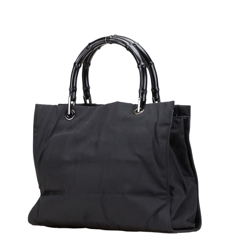 グッチ バンブー ハンドバッグ 002 1016 ブラック ナイロン レディース GUCCI 【中古】