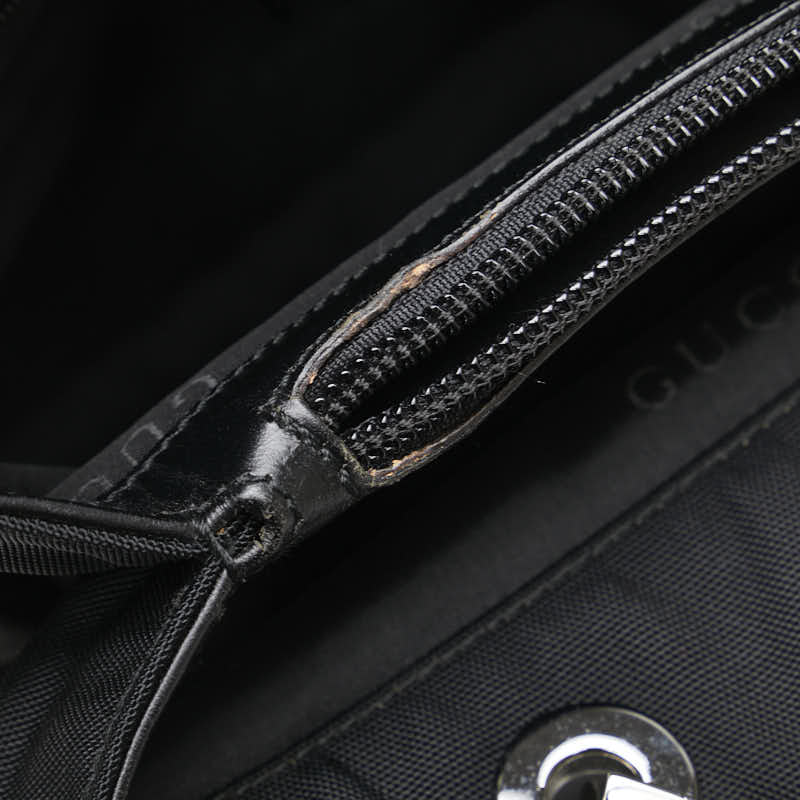 グッチ バンブー ハンドバッグ 002 1016 ブラック ナイロン レディース GUCCI 【中古】