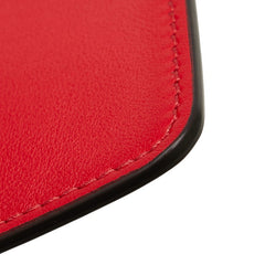 ヴァレンティノ ガラヴァーニ Vリング クラッチバッグ レッド レザー レディース VALENTINO 【中古】