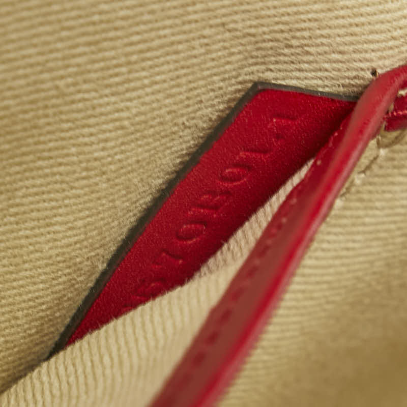 ヴァレンティノ ロックスタッズ クラッチバッグ レッド ゴールド レザー レディース VALENTINO 【中古】