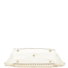 ヴァレンティノ ロックスタッズ ハンドバッグ ショルダーバッグ 2WAY ホワイト レザー レディース VALENTINO 【中古】