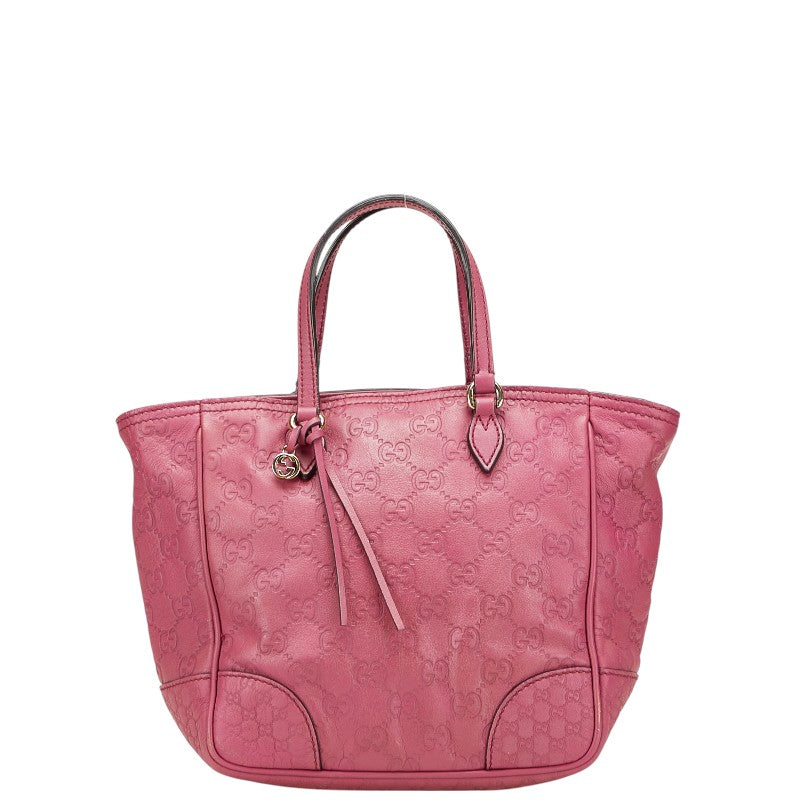 グッチ グッチシマ ブリー スモール ハンドバッグ 353121 パープル レザー レディース GUCCI 【中古】