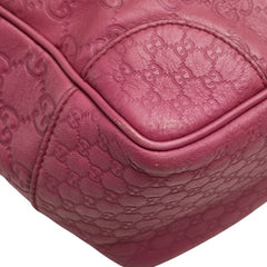 グッチ グッチシマ ブリー スモール ハンドバッグ 353121 パープル レザー レディース GUCCI 【中古】