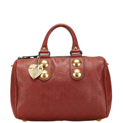 グッチ グッチシマ ハンドバッグ 207297 レッド レザー レディース GUCCI 【中古】