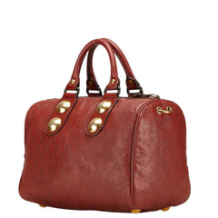 グッチ グッチシマ ハンドバッグ 207297 レッド レザー レディース GUCCI 【中古】