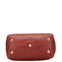 グッチ グッチシマ ハンドバッグ 207297 レッド レザー レディース GUCCI 【中古】