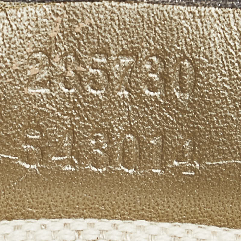 グッチ GGキャンバス ハンドバッグ ショルダーバッグ 2WAY 285730 ベージュ シャンパンゴールド キャンバス レザー レディース GUCCI 【中古】