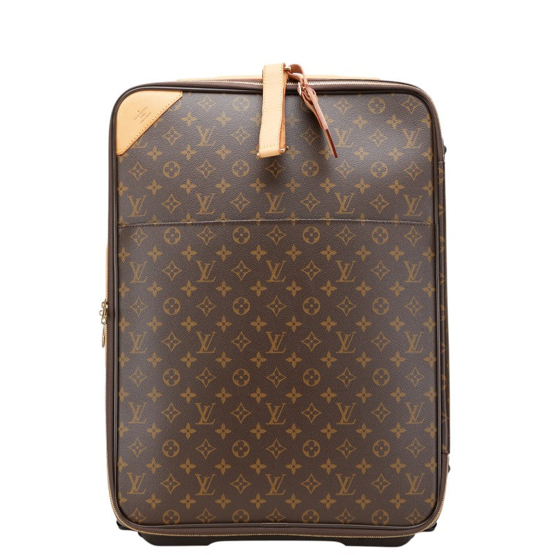 ルイ ヴィトン モノグラム ペガス55 キャリーバッグ M23294 ブラウン PVC レザー レディース LOUIS VUITTON 【中古】