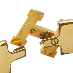 エルメス クリッククラックH PM バングル ゴールド ブラック メッキ レディース HERMES 【中古】