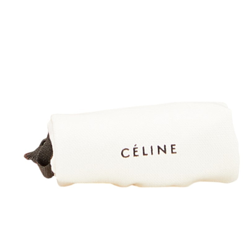 セリーヌ トリオ 斜め掛け ショルダーバッグ レッド レザー レディース CELINE 【中古】