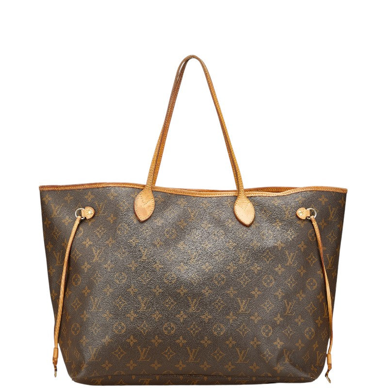 ルイ ヴィトン モノグラム ネヴァーフルGM トートバッグ ショルダーバッグ M40157 ブラウン PVC レザー レディース LOUIS VUITTON 【中古】