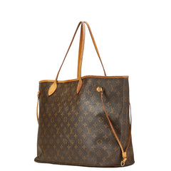 ルイ ヴィトン モノグラム ネヴァーフルGM トートバッグ ショルダーバッグ M40157 ブラウン PVC レザー レディース LOUIS VUITTON 【中古】