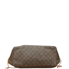 ルイ ヴィトン モノグラム ネヴァーフルGM トートバッグ ショルダーバッグ M40157 ブラウン PVC レザー レディース LOUIS VUITTON 【中古】