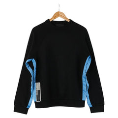 プラダ トレーナー スウェット サイズ:M ブラック ブルー コットン ポリアミド メンズ PRADA 【中古】