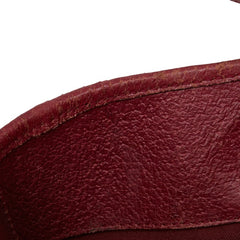 グッチ GGキャンバス トートバッグ ハンドバッグ 120836 ベージュ レッド キャンバス レザー レディース GUCCI 【中古】