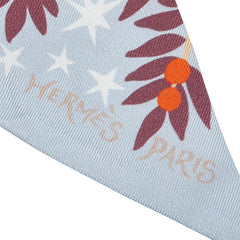 エルメス ツイリー Sous le Charme d'Orphee オルフェウスの魅力に誘われて スカーフ ベージュ ブルー マルチカラー シルク レディース HERMES 【中古】