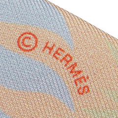 エルメス ツイリー Sous le Charme d'Orphee オルフェウスの魅力に誘われて スカーフ ベージュ ブルー マルチカラー シルク レディース HERMES 【中古】