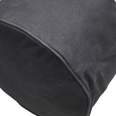 シャネル ノベルティ ロゴプリント プールバッグ ショルダーバッグ ブラック ホワイト キャンバス レディース CHANEL 【中古】