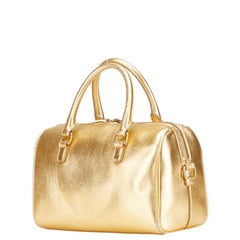 サンローラン ベイビーダッフル ハンドバッグ ショルダーバッグ 2WAY 330958 ゴールド レザー レディース SAINT LAURENT 【中古】