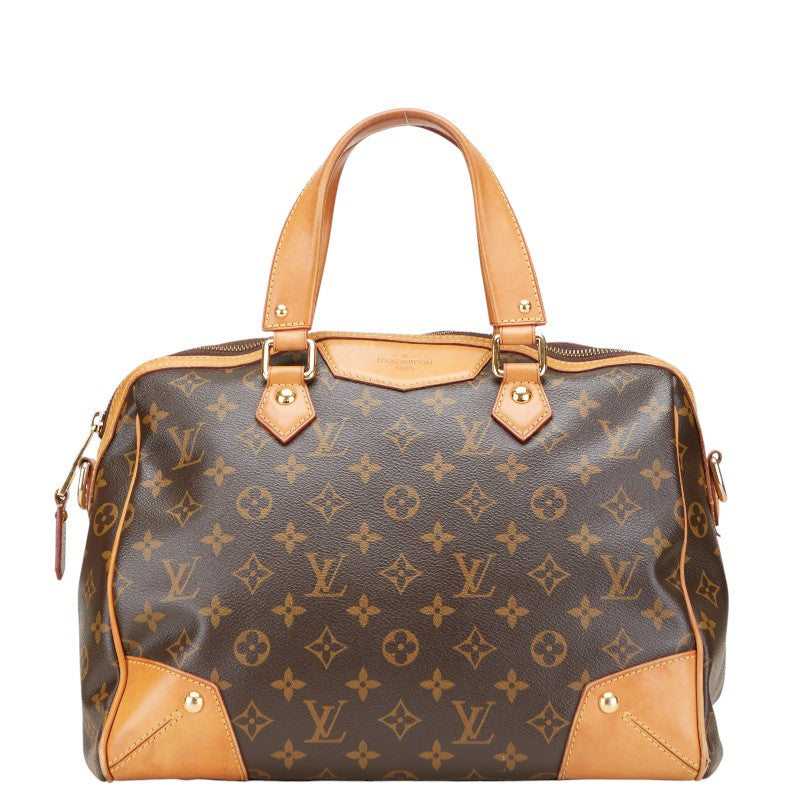 ルイ ヴィトン モノグラム レティーロPM ハンドバッグ M40325 ブラウン PVC レザー レディース LOUIS VUITTON 【中古】