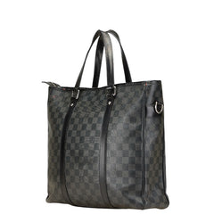 ルイ ヴィトン ダミエグラフィット タダオPM トートバッグ N41259 ブラック グレー  PVC レザー メンズ LOUIS VUITTON 【中古】