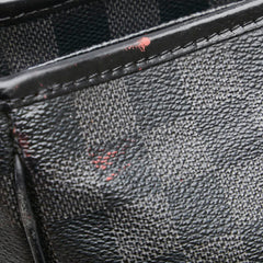 ルイ ヴィトン ダミエグラフィット タダオPM トートバッグ N41259 ブラック グレー  PVC レザー メンズ LOUIS VUITTON 【中古】