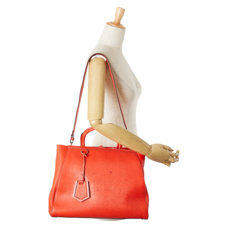 フェンディ トゥージュール ハンドバッグ ショルダーバッグ 2WAY 8BH250 レッド レザー レディース FENDI 【中古】