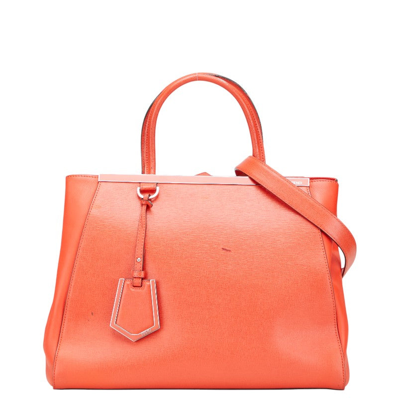 フェンディ トゥージュール ハンドバッグ ショルダーバッグ 2WAY 8BH250 レッド レザー レディース FENDI 【中古】