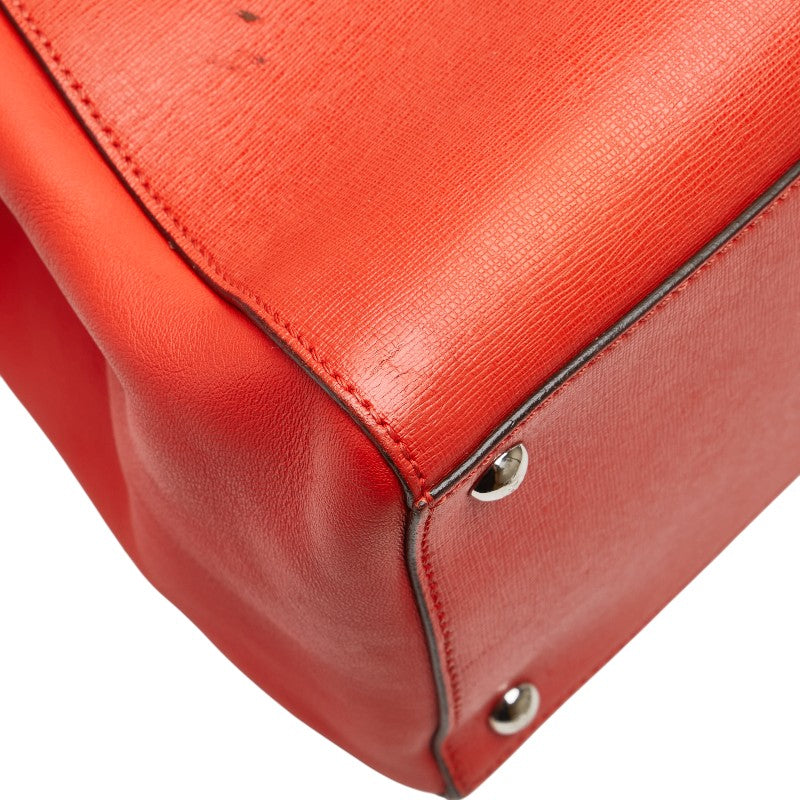 フェンディ トゥージュール ハンドバッグ ショルダーバッグ 2WAY 8BH250 レッド レザー レディース FENDI 【中古】