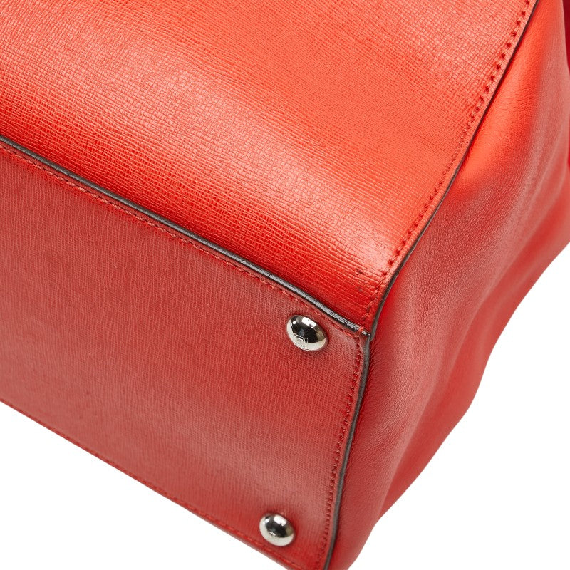 フェンディ トゥージュール ハンドバッグ ショルダーバッグ 2WAY 8BH250 レッド レザー レディース FENDI 【中古】