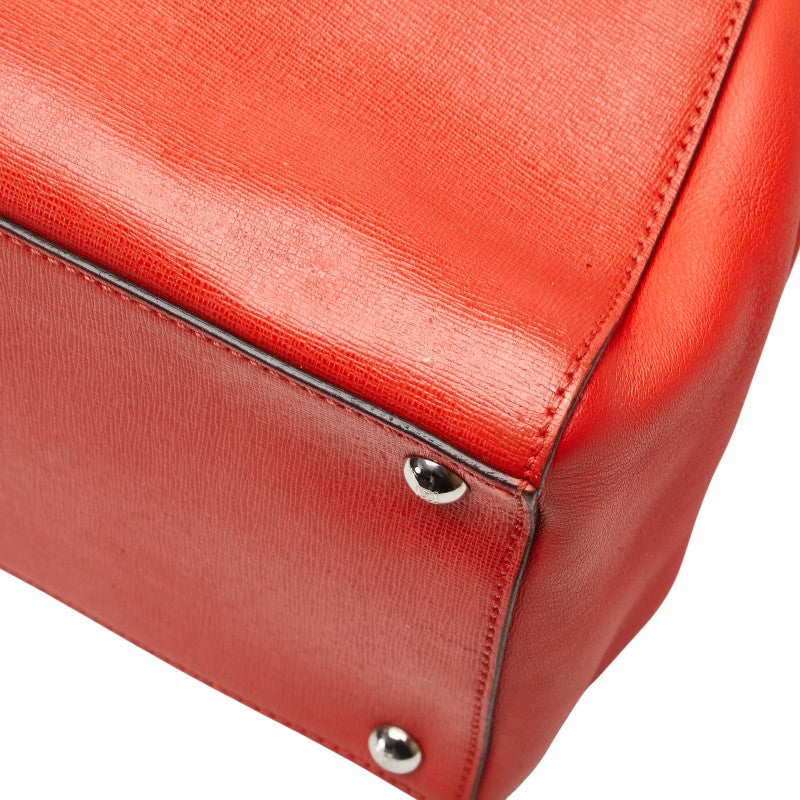 フェンディ トゥージュール ハンドバッグ ショルダーバッグ 2WAY 8BH250 レッド レザー レディース FENDI 【中古】