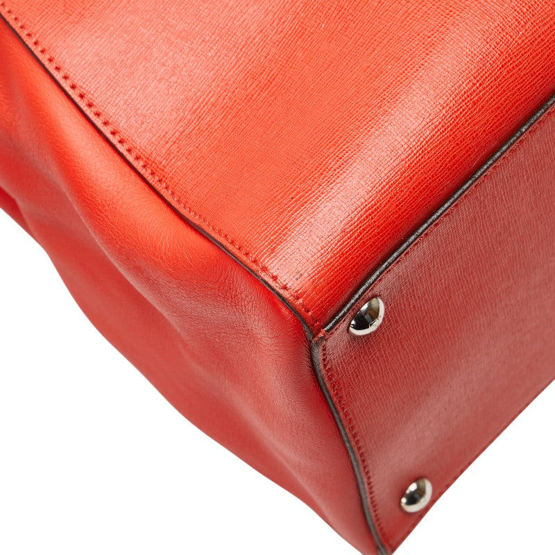 フェンディ トゥージュール ハンドバッグ ショルダーバッグ 2WAY 8BH250 レッド レザー レディース FENDI 【中古】