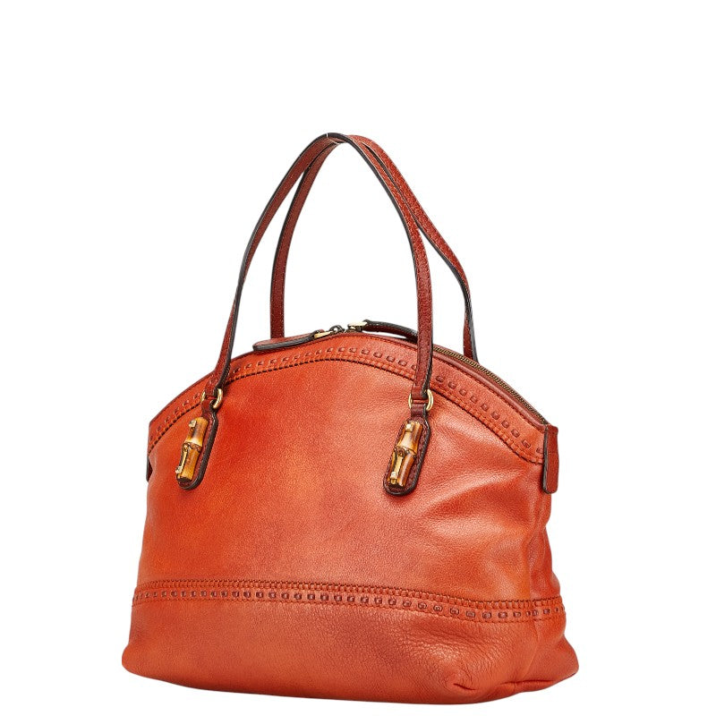 グッチ バンブー ハンドバッグ 339002 ブラウン レザー レディース GUCCI 【中古】
