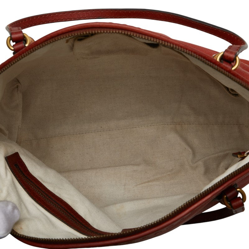 グッチ バンブー ハンドバッグ 339002 ブラウン レザー レディース GUCCI 【中古】