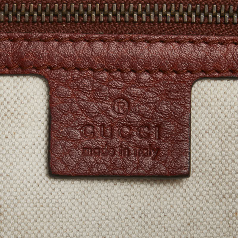 グッチ バンブー ハンドバッグ 339002 ブラウン レザー レディース GUCCI 【中古】