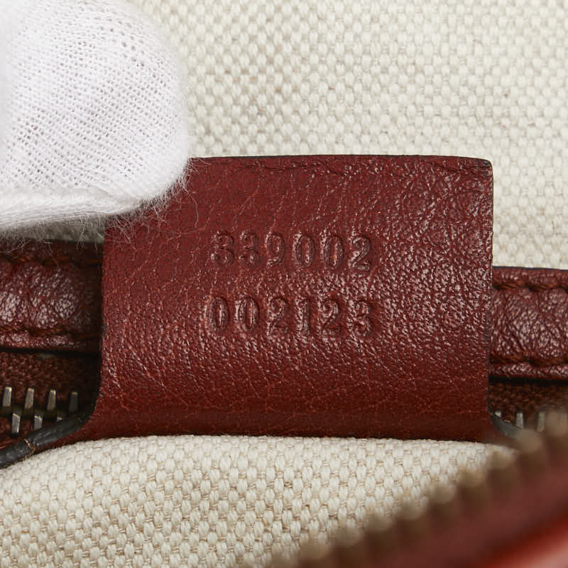グッチ バンブー ハンドバッグ 339002 ブラウン レザー レディース GUCCI 【中古】