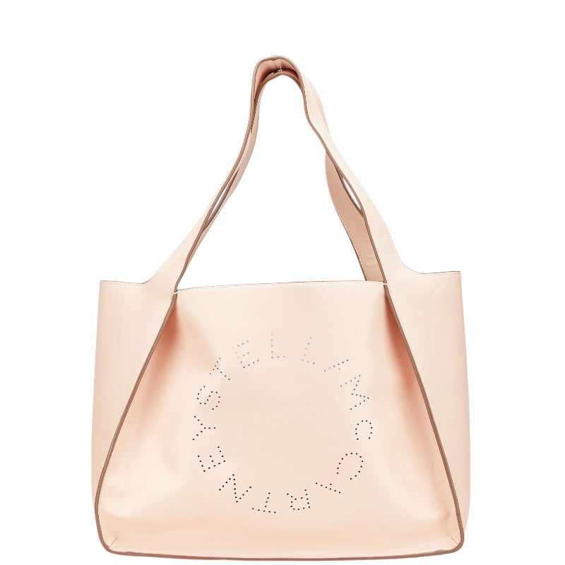 ステラマッカートニー パンチングロゴ トートバッグ W8542 ブラッシュピンク 合成皮革 レディース Stella McCartney 【中古】