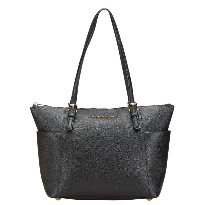 マイケルコース JET SET トートバッグ ブラック レザー レディース Michael Kors 【中古】
